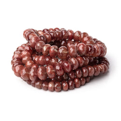 6.5-9mm Andesine Faceted Rondelle Beads 18 inch 96 pieces (ONLINE ORDER ONLY)