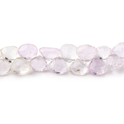 6.5-9mm Kunzite and Hiddenite Faceted Heart Beads 9.5 inch 60 pieces (ONLINE ORDER ONLY)