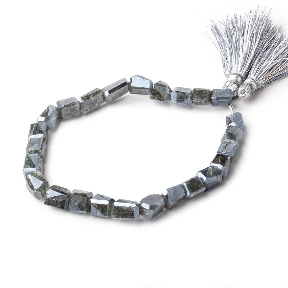 6.5-9mm Mystic Moss Aquamarine Faceted Nugget Beads 8 inch 23 pieces (ONLINE ORDER ONLY)