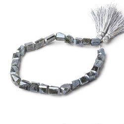 6.5-9mm Mystic Moss Aquamarine Faceted Nugget Beads 8 inch 23 pieces (ONLINE ORDER ONLY)