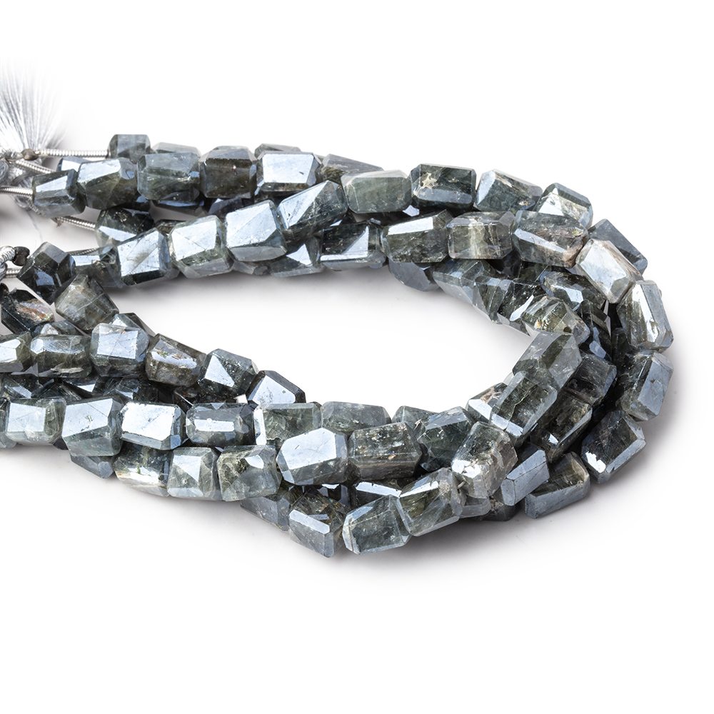 6.5-9mm Mystic Moss Aquamarine Faceted Nugget Beads 8 inch 23 pieces (ONLINE ORDER ONLY)