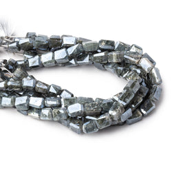 6.5-9mm Mystic Moss Aquamarine Faceted Nugget Beads 8 inch 23 pieces (ONLINE ORDER ONLY)