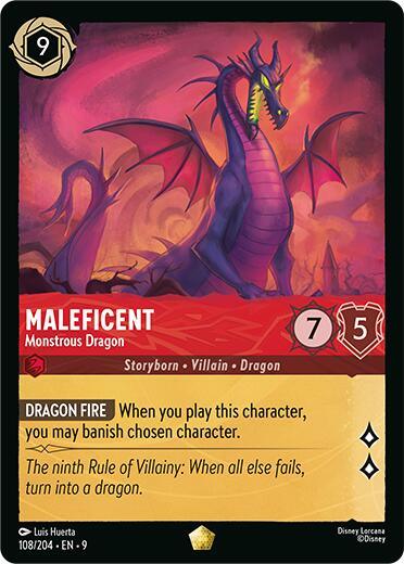 Maleficent - Monstrous Dragon (108/204) [Fabled] (ONLINE ORDER ONLY)