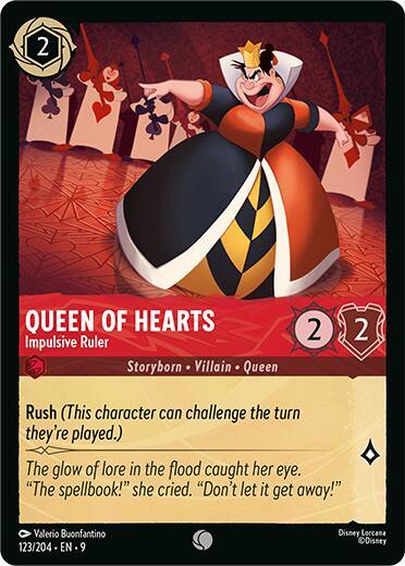 Queen of Hearts - Impulsive Ruler (123/204) [Fabled] (ONLINE ORDER ONLY)