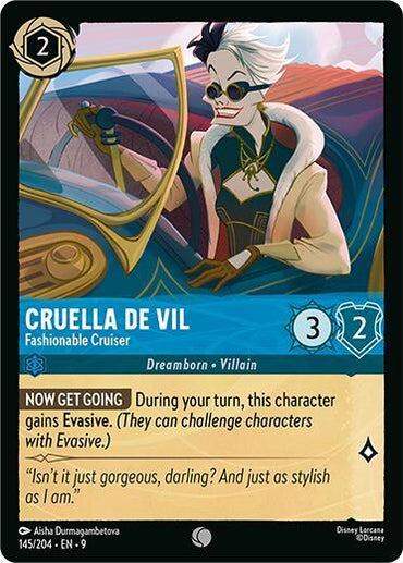 Cruella De Vil - Fashionable Cruiser (145/204) [Fabled] (ONLINE ORDER ONLY)