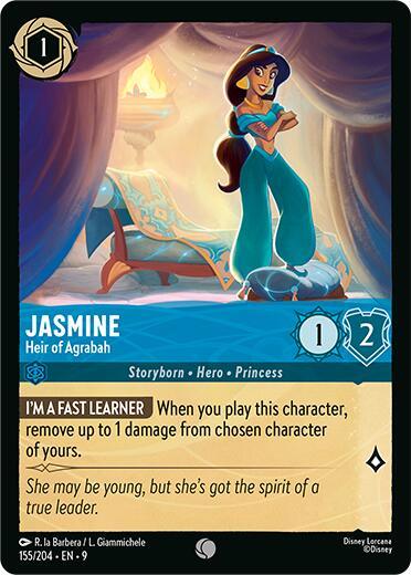 Jasmine - Heir of Agrabah (155/204) [Fabled] (ONLINE ORDER ONLY)