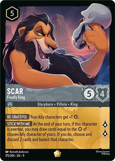 Scar - Finally King (175/204) [Fabled] (ONLINE ORDER ONLY)