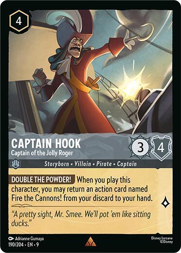 Captain Hook - Captain of the Jolly Roger (190/204) [Fabled] (ONLINE ORDER ONLY)