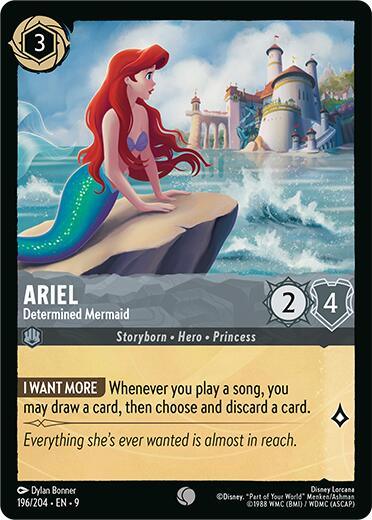 Ariel - Determined Mermaid (196/204) [Fabled] (ONLINE ORDER ONLY)