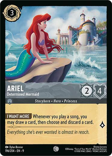 Ariel - Determined Mermaid (196/204) [Fabled] (ONLINE ORDER ONLY)