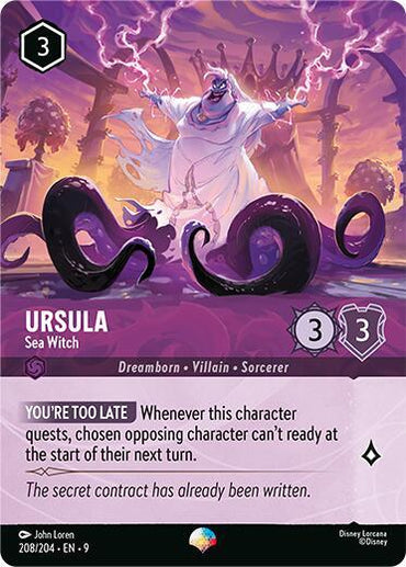 Ursula - Sea Witch (Epic) (208/204) [Fabled] (ONLINE ORDER ONLY)