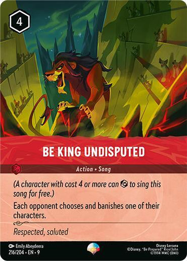 Be King Undisputed (Epic) (216/204) [Fabled] (ONLINE ORDER ONLY)