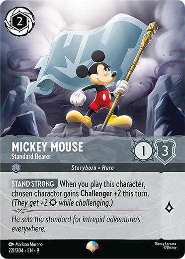 Mickey Mouse - Standard Bearer (Epic) (221/204) [Fabled] (ONLINE ORDER ONLY)