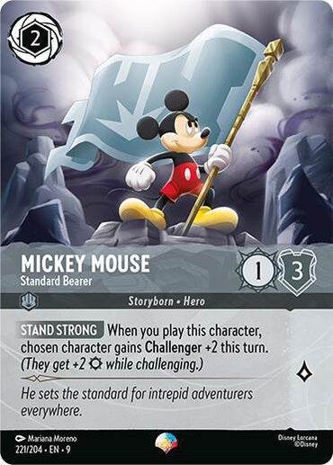 Mickey Mouse - Standard Bearer (Epic) (221/204) [Fabled] (ONLINE ORDER ONLY)