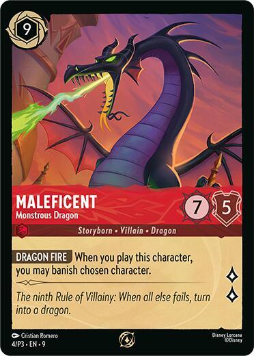 Maleficent - Monstrous Dragon (Store Championship Participant) (4/P3) [Promo Cards] (ONLINE ORDER ONLY)