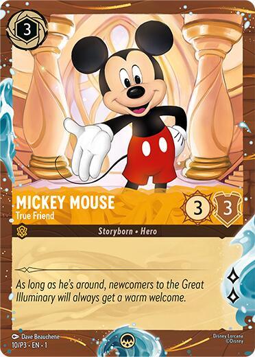Mickey Mouse - True Friend (Disney Cruise Promo) (10/P3) [Promo Cards] (ONLINE ORDER ONLY)