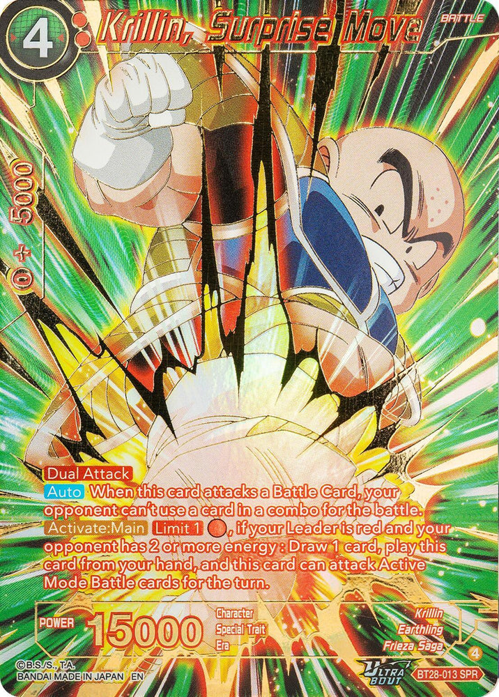 Krillin, Surprise Move (BT28-013) [Prismatic Clash] (ONLINE ORDER ONLY)