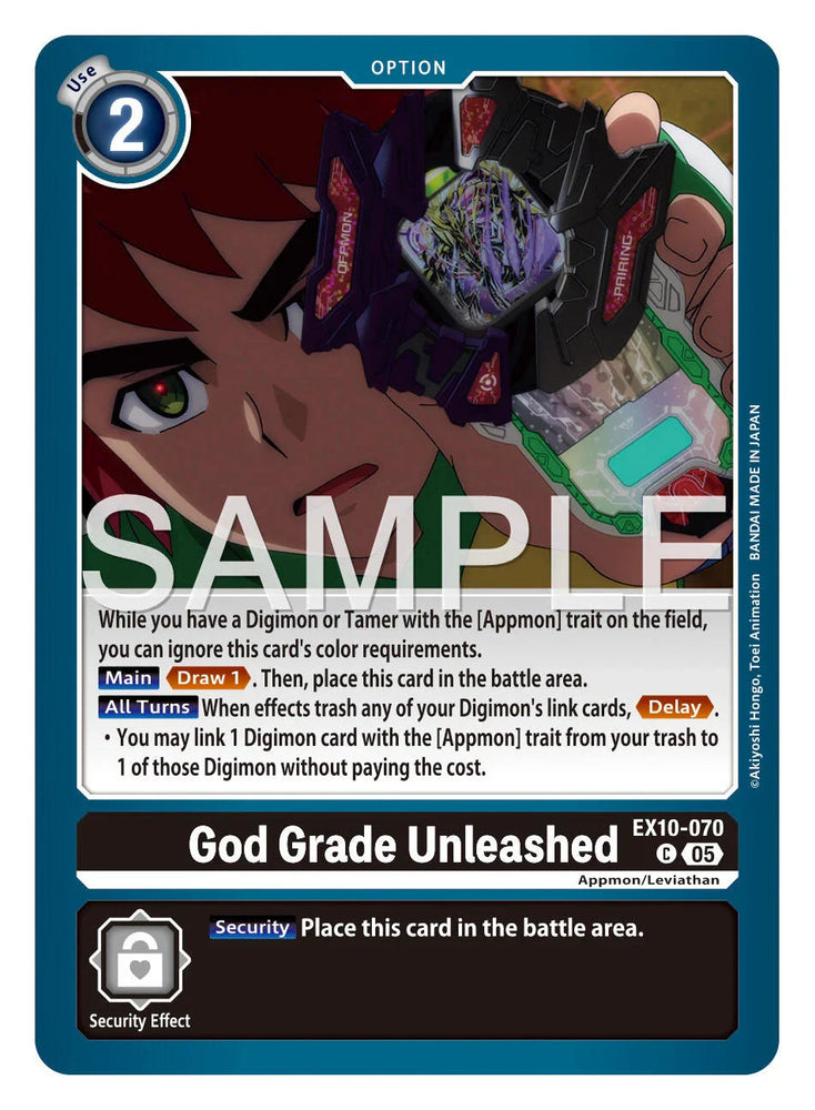 God Grade Unleashed [EX10-070] [Sinister Order] (ONLINE ORDER ONLY)