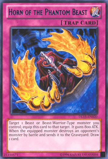 Horn of the Phantom Beast (Blue) [DL15-EN020] Rare (ONLINE ORDER ONLY)