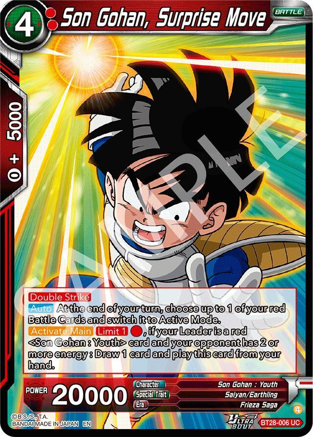 Son Gohan, Surprise Move (BT28-006) [Prismatic Clash] (ONLINE ORDER ONLY)