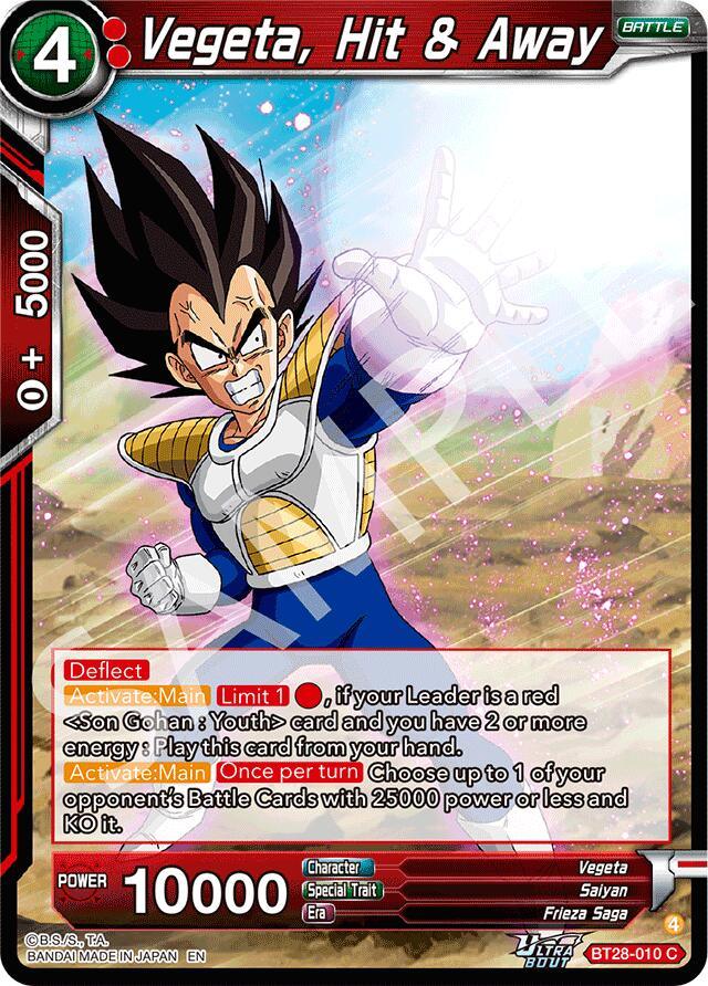 Vegeta, Hit & Away (BT28-010) [Prismatic Clash] (ONLINE ORDER ONLY)