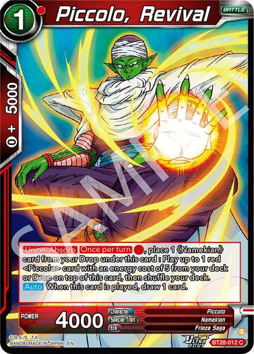 Piccolo, Revival (BT28-012) [Prismatic Clash] (ONLINE ORDER ONLY)