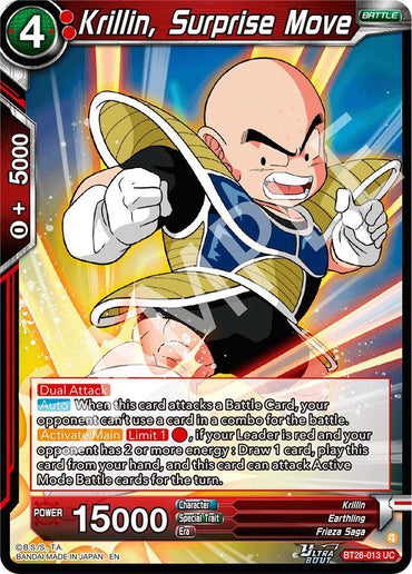 Krillin, Surprise Move (BT28-013) [Prismatic Clash] (ONLINE ORDER ONLY)