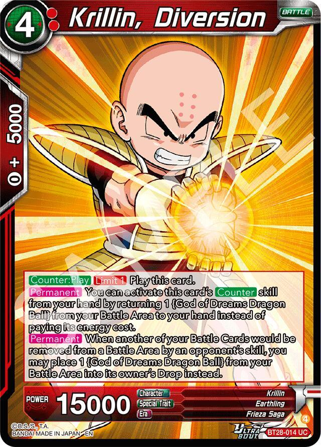 Krillin, Diversion (BT28-014) [Prismatic Clash] (ONLINE ORDER ONLY)