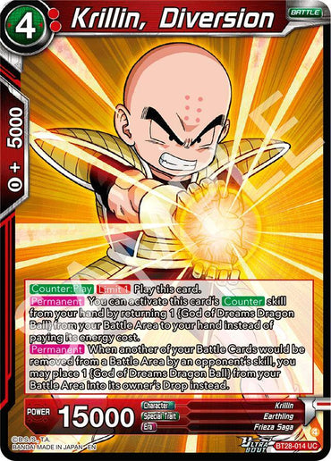 Krillin, Diversion (BT28-014) [Prismatic Clash] (ONLINE ORDER ONLY)
