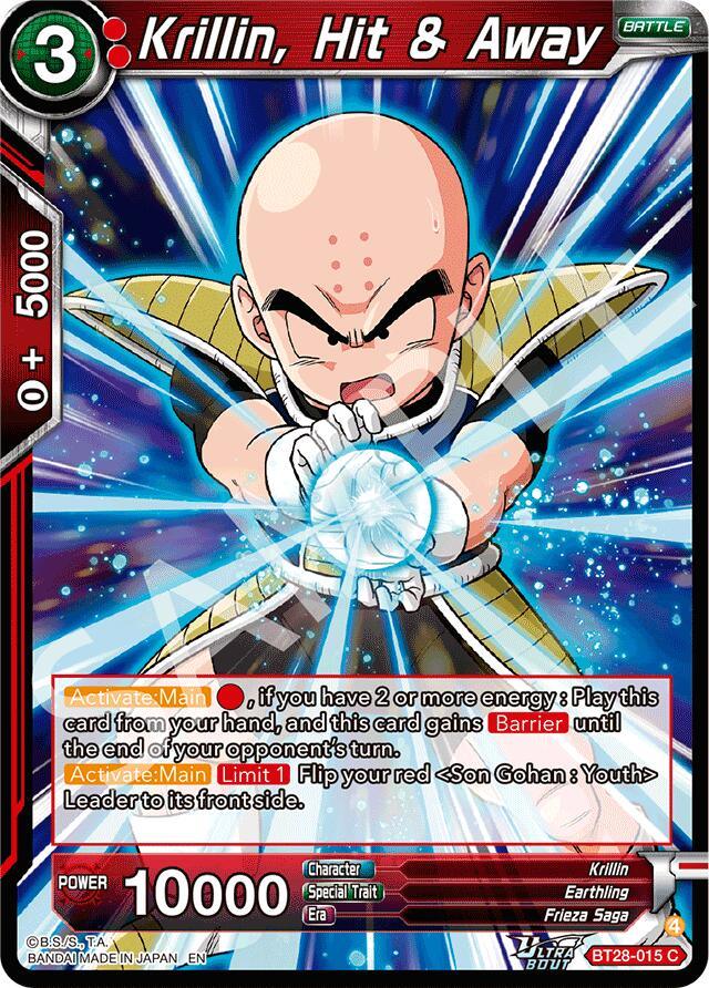 Krillin, Hit & Away (BT28-015) [Prismatic Clash] (ONLINE ORDER ONLY)