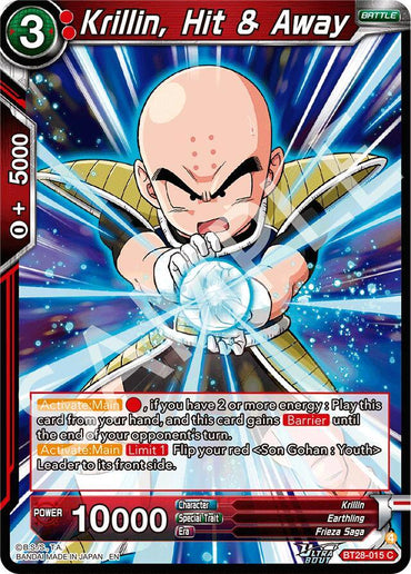 Krillin, Hit & Away (BT28-015) [Prismatic Clash] (ONLINE ORDER ONLY)