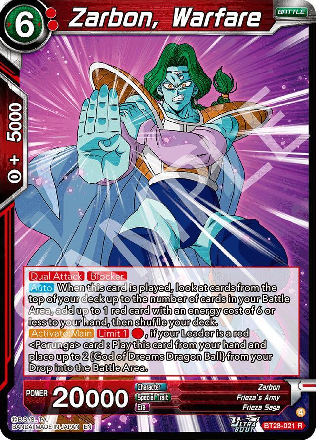 Zarbon, Warfare (BT28-021) [Prismatic Clash] (ONLINE ORDER ONLY)