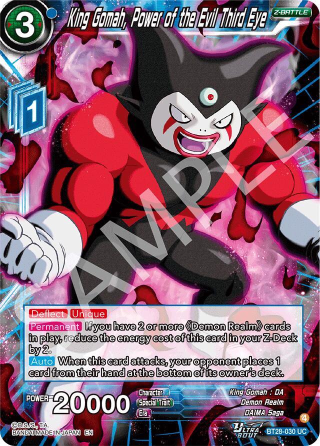 King Gomah, Power of the Evil Third Eye (BT28-030) [Prismatic Clash] (ONLINE ORDER ONLY)