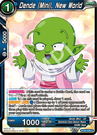 Dende (Mini), New World (BT28-038) [Prismatic Clash] (ONLINE ORDER ONLY)