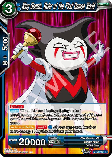 King Gomah, Ruler of the First Demon World (BT28-051) [Prismatic Clash] (ONLINE ORDER ONLY)