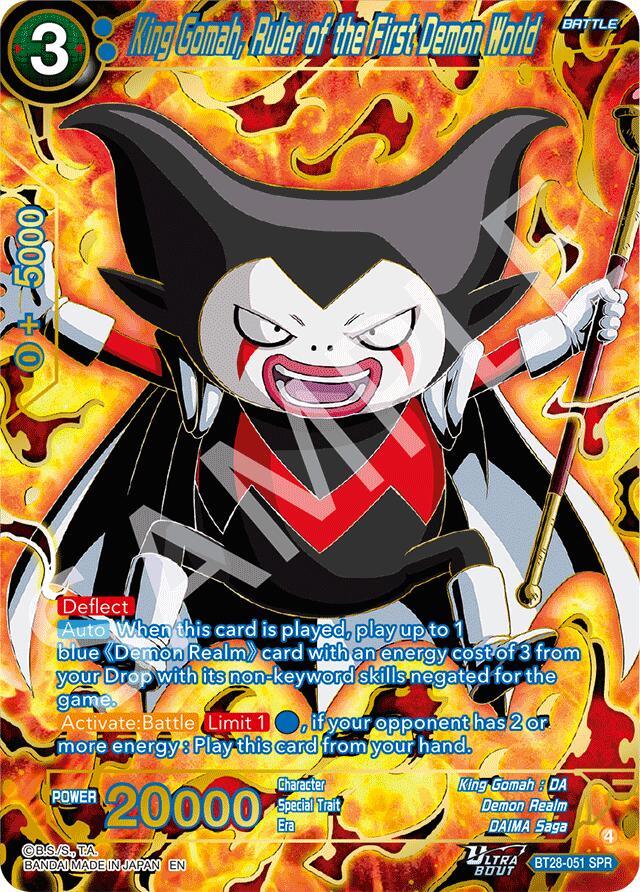 King Gomah, Ruler of the First Demon World (SPR) (BT28-051) [Prismatic Clash] (ONLINE ORDER ONLY)