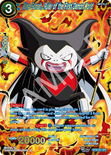 King Gomah, Ruler of the First Demon World (SPR) (BT28-051) [Prismatic Clash] (ONLINE ORDER ONLY)