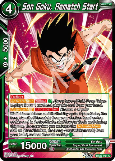 Son Goku, Rematch Start (BT28-061) [Prismatic Clash] (ONLINE ORDER ONLY)