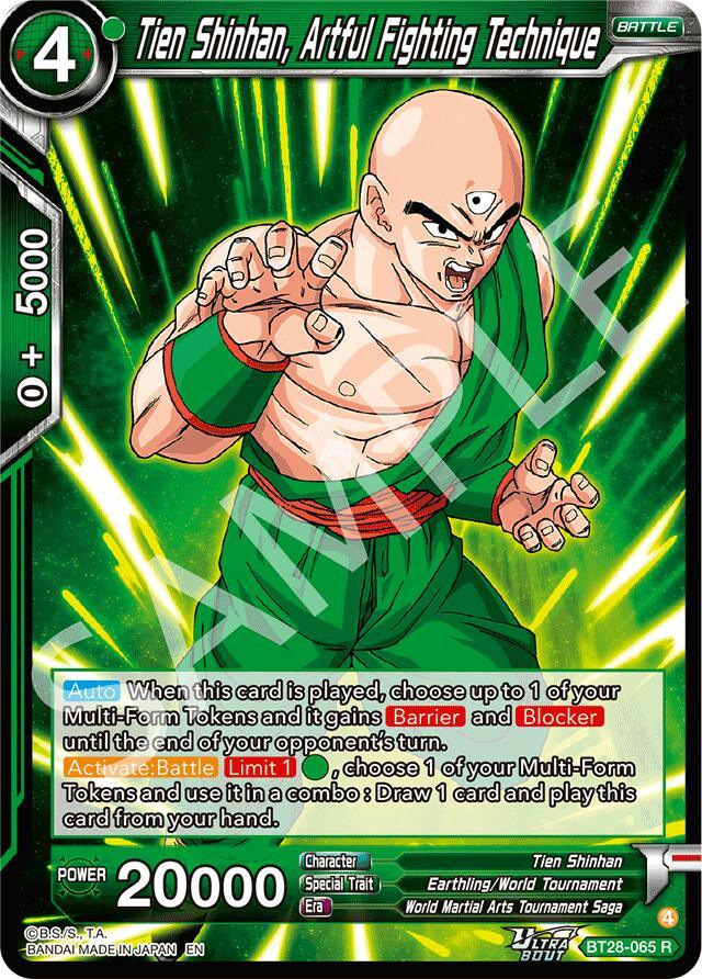 Tien Shinhan, Artful Fighting Technique (BT28-065) [Prismatic Clash] (ONLINE ORDER ONLY)