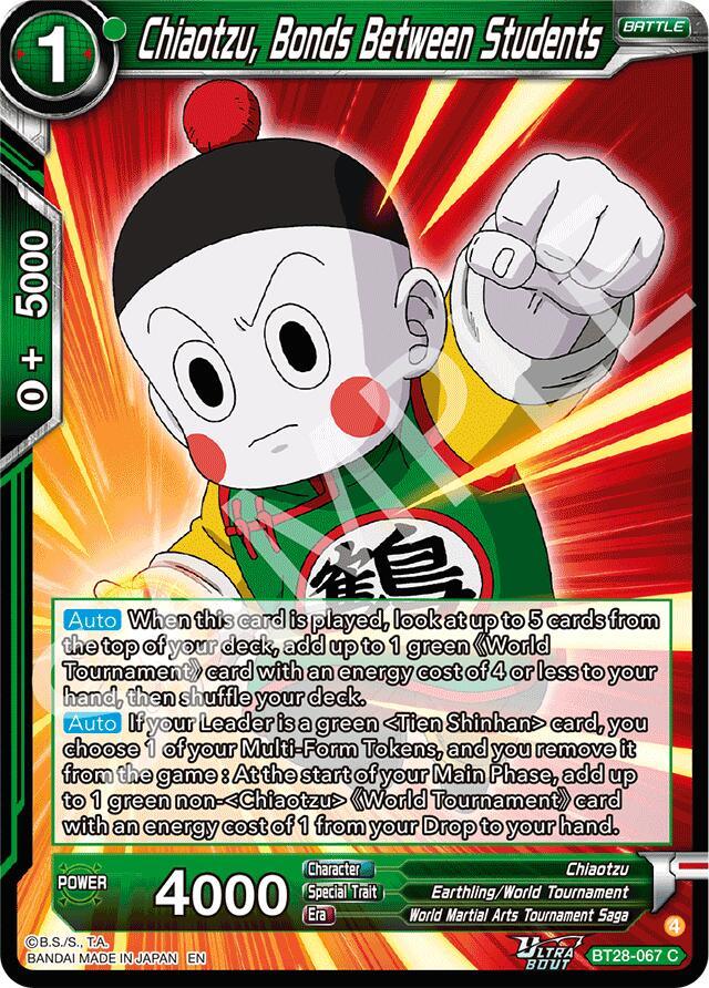 Chiaotzu, Bonds Between Students (BT28-067) [Prismatic Clash] (ONLINE ORDER ONLY)