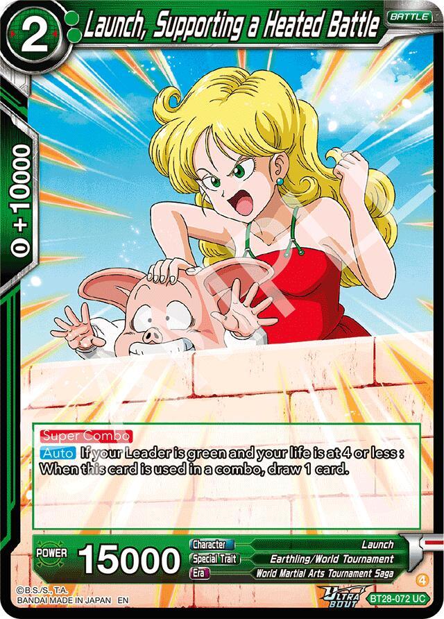 Launch, Supporting a Heated Battle (BT28-072) [Prismatic Clash] (ONLINE ORDER ONLY)