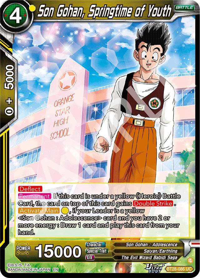 Son Gohan, Springtime of Youth (BT28-086) [Prismatic Clash] (ONLINE ORDER ONLY)