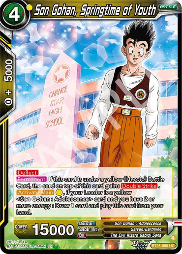 Son Gohan, Springtime of Youth (BT28-086) [Prismatic Clash] (ONLINE ORDER ONLY)