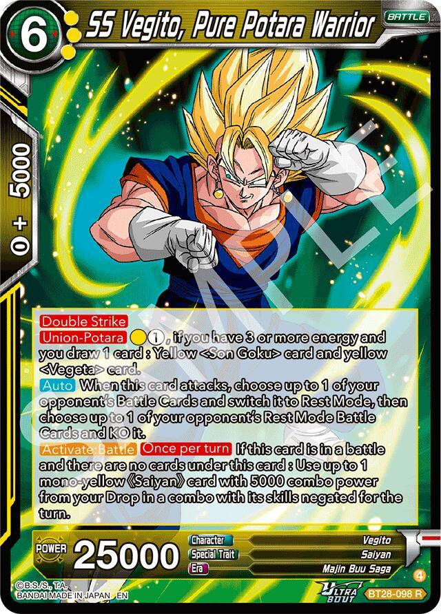 SS Vegito, Pure Potara Warrior (BT28-098) [Prismatic Clash] (ONLINE ORDER ONLY)