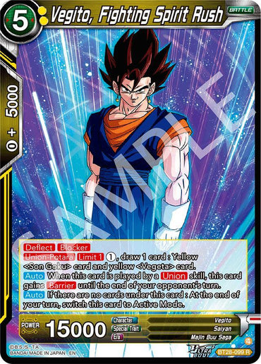 Vegito, Fighting Spirit Rush (BT28-099) [Prismatic Clash] (ONLINE ORDER ONLY)