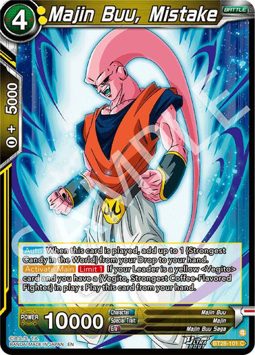 Majin Buu, Mistake (BT28-101) [Prismatic Clash] (ONLINE ORDER ONLY)