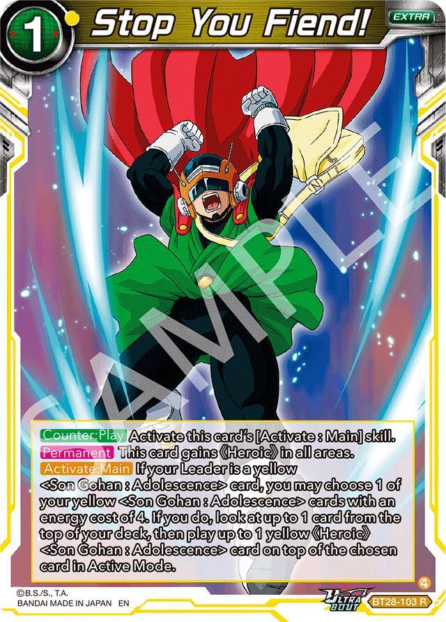 Stop You Fiend! (BT28-103) [Prismatic Clash] (ONLINE ORDER ONLY)