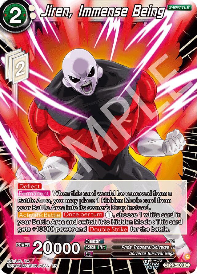Jiren, Immense Being (BT28-109) [Prismatic Clash] (ONLINE ORDER ONLY)
