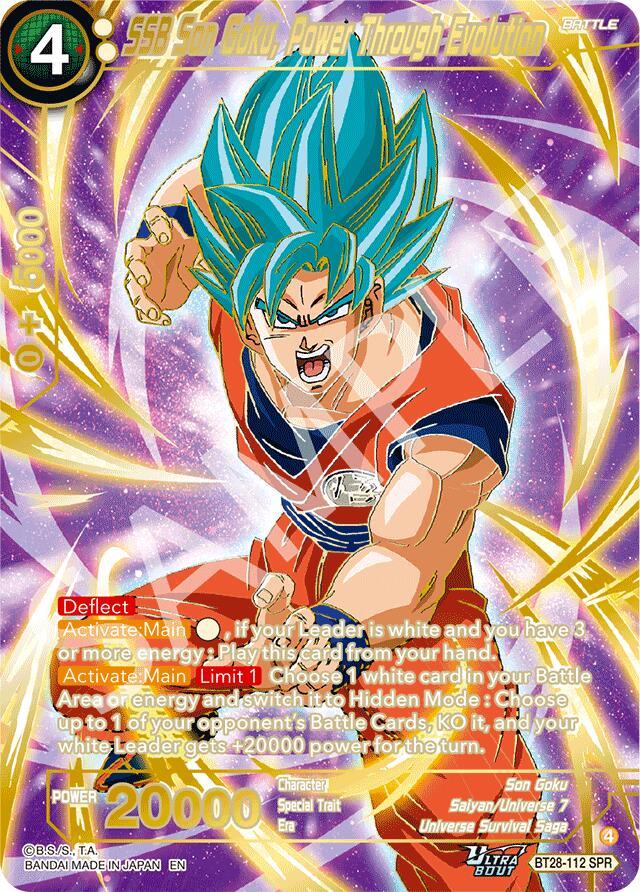 SSB Son Goku, Power Through Evolution (SPR) (BT28-112) [Prismatic Clash] (ONLINE ORDER ONLY)