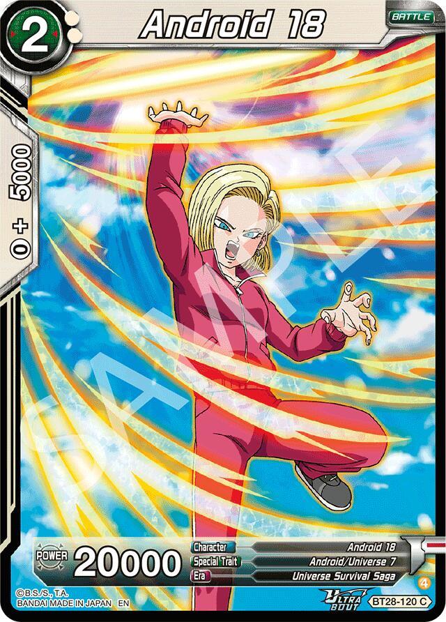 Android 18 (BT28-120) [Prismatic Clash] (ONLINE ORDER ONLY)